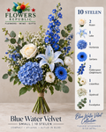 Blue Water Velvet Kollektion | Kunstblumen | Small, Medium, Large, Excellence XL